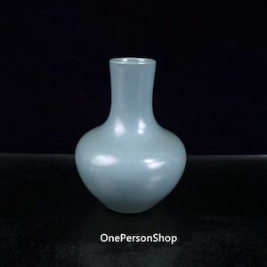 Chinese antique hand-painted exquisite and rare Ru glaze celestial ball vase ornaments