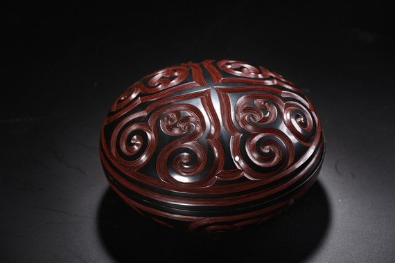 Chinese antique hand-carved exquisite and rare wo… - image 1