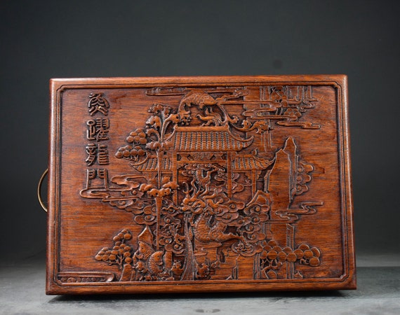 Chinese Antique Hand Carved Exquisite Rare Rosewo… - image 6