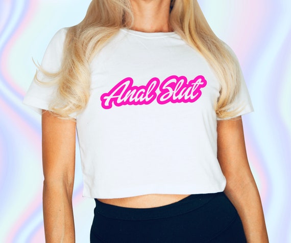 Anal Slut Logo Crop Top - Sexy - Fetish - DDLG Clothing - BDSM - Bimbo Girl  - Bimbo Doll - Kawaii - Princess - Cute - Sex Clothing - Etsy