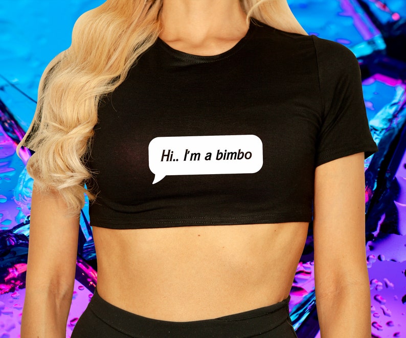 Bimbo Crop Top Barbie doll Sex Clothing Princess BDSM DDLG Clothing Kawaii Cute