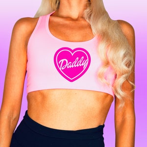 Princess Crop Top Sports Bra Deepthroat Design DDLG Clothing BDSM