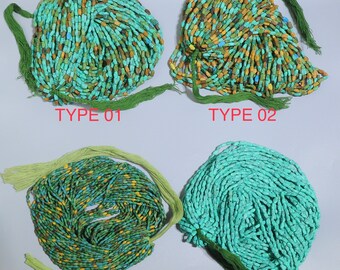 Perles d'howlite (turquoise artificielle stabilisée) | 38 cm de long brins (la couleur ne change pas)