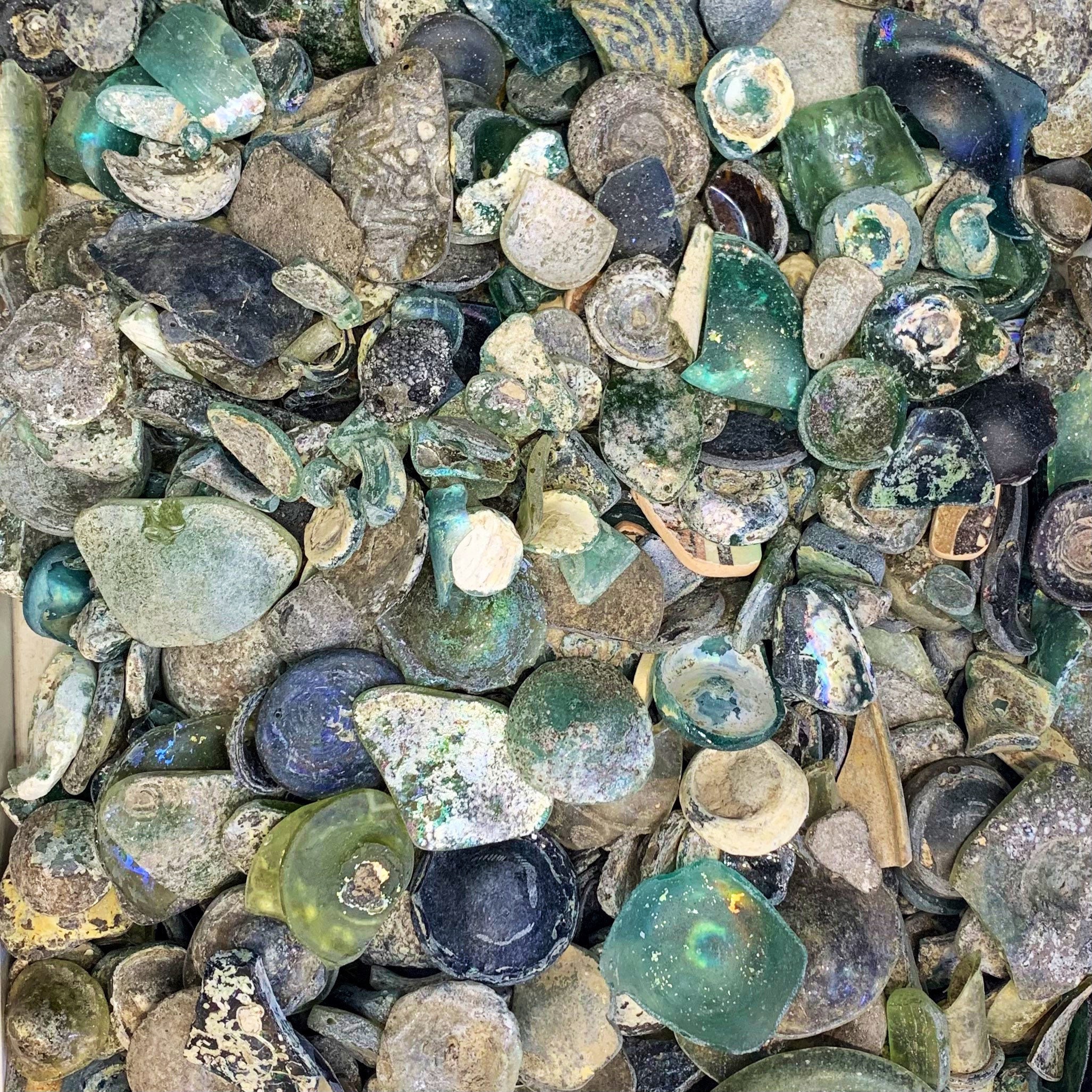 1 Kg Roman Glass Pieces Drilled / Nondrilled Ancient Glass Etsy