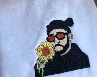 Bad Bunny Embroidered Sweatshirt: Unisex Cotton-Poly Blend