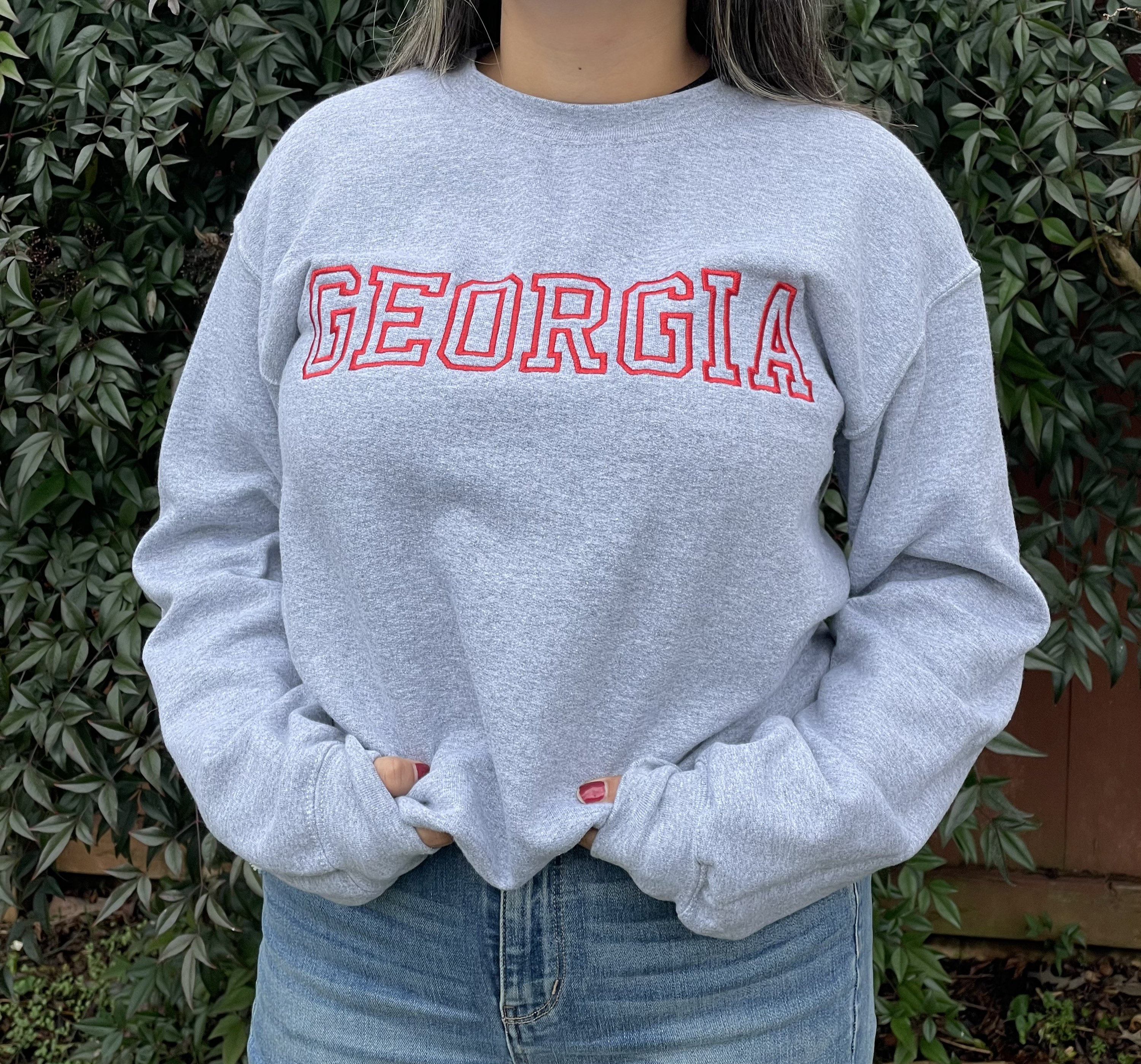 GEORGIA Sweatshirt-ga Bulldogs-ga Embroidery Sweater - Etsy