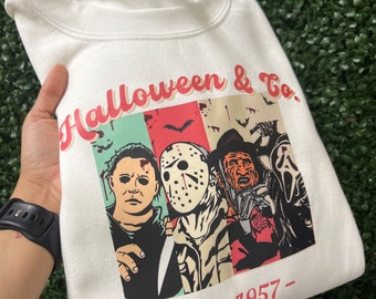 Halloween & Co Sweater-Printed Sweatshirt-Cozy Spooky Sweater