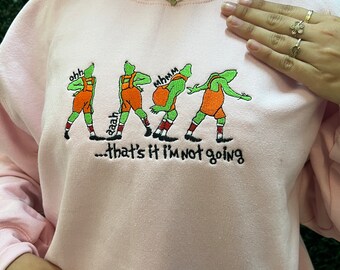 Grinch Embroidery Sweater