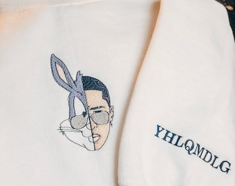 Bad Bunny Embroidered Sweatshirt: Unisex Fan Merch
