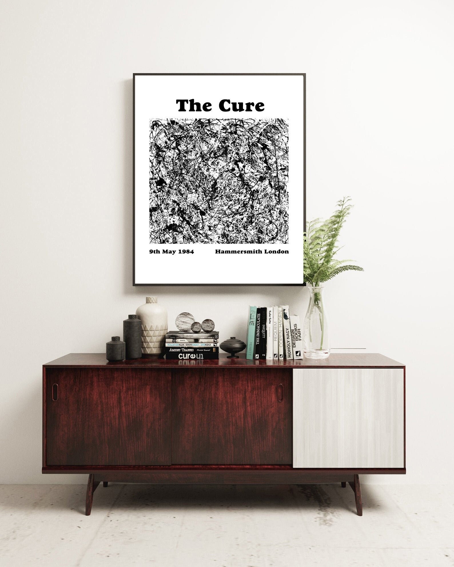 Discover The Cure Concert Poster, Vintage Music Poster