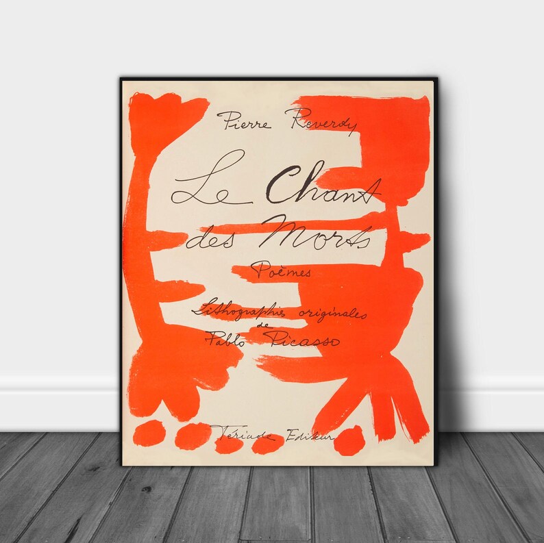 Picasso Exhibition Poster Picasso Poster Picasso Art Etsy