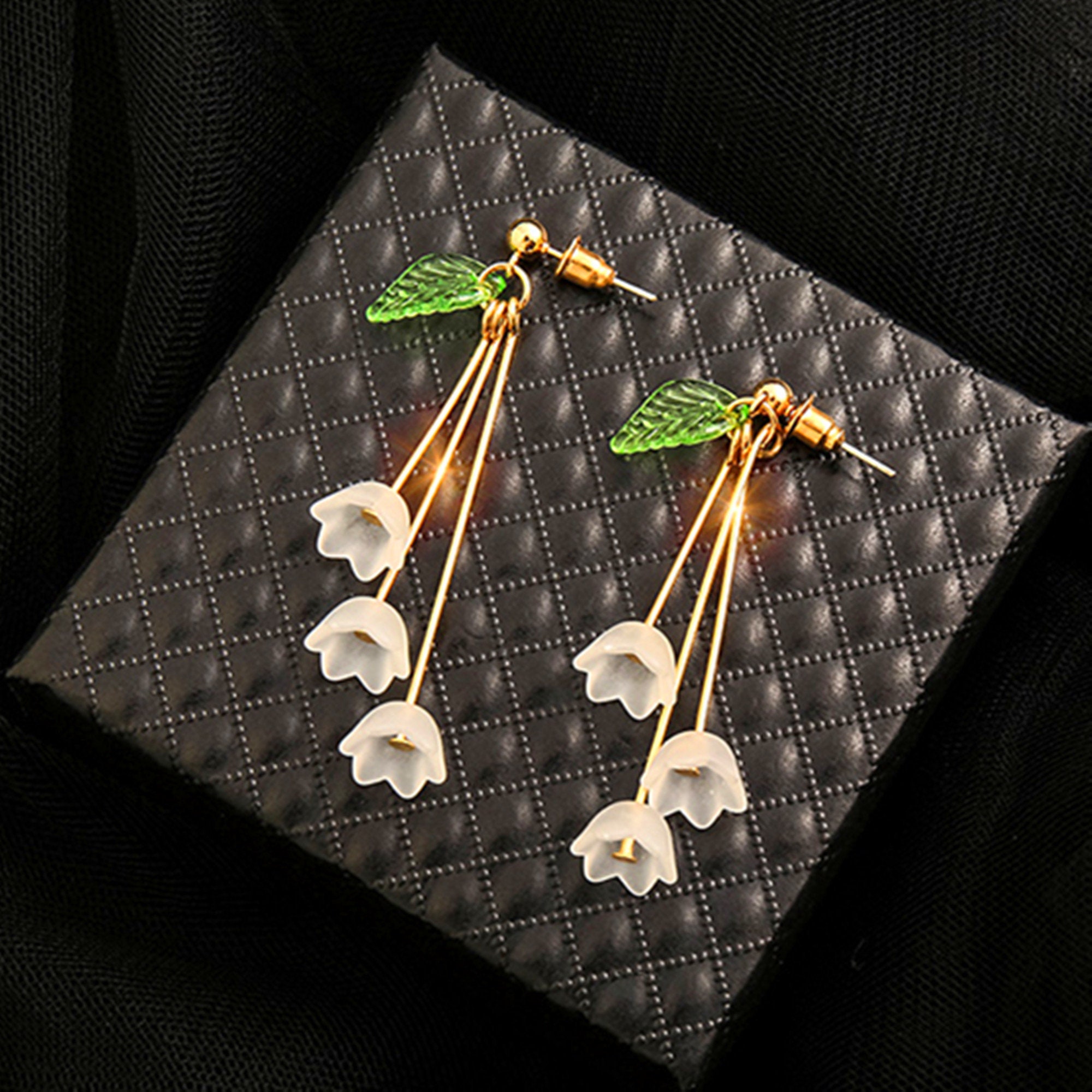 Lily of the Valley Earrings Bridal Flower Earrings Lily of Etsy Australia