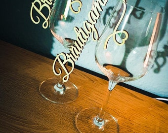 Tischkarten aus Holz aus Glas / Hochzeitsgeschenke / Gastsitze / personalisierte Hochzeitsgeschenke / Platzkarten / Gastgeschenke / Holzhnamen Glas