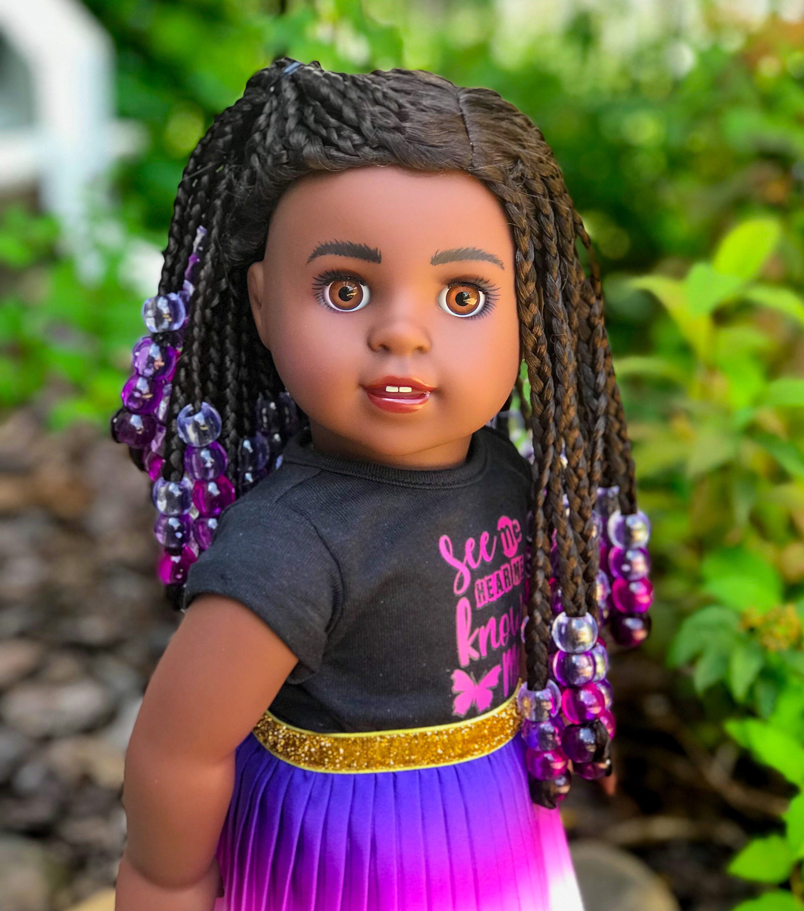 American Girl Custom Makena Doll With Braids Etsy