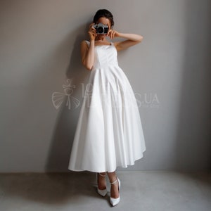 Skater Wedding Dress Etsy UK