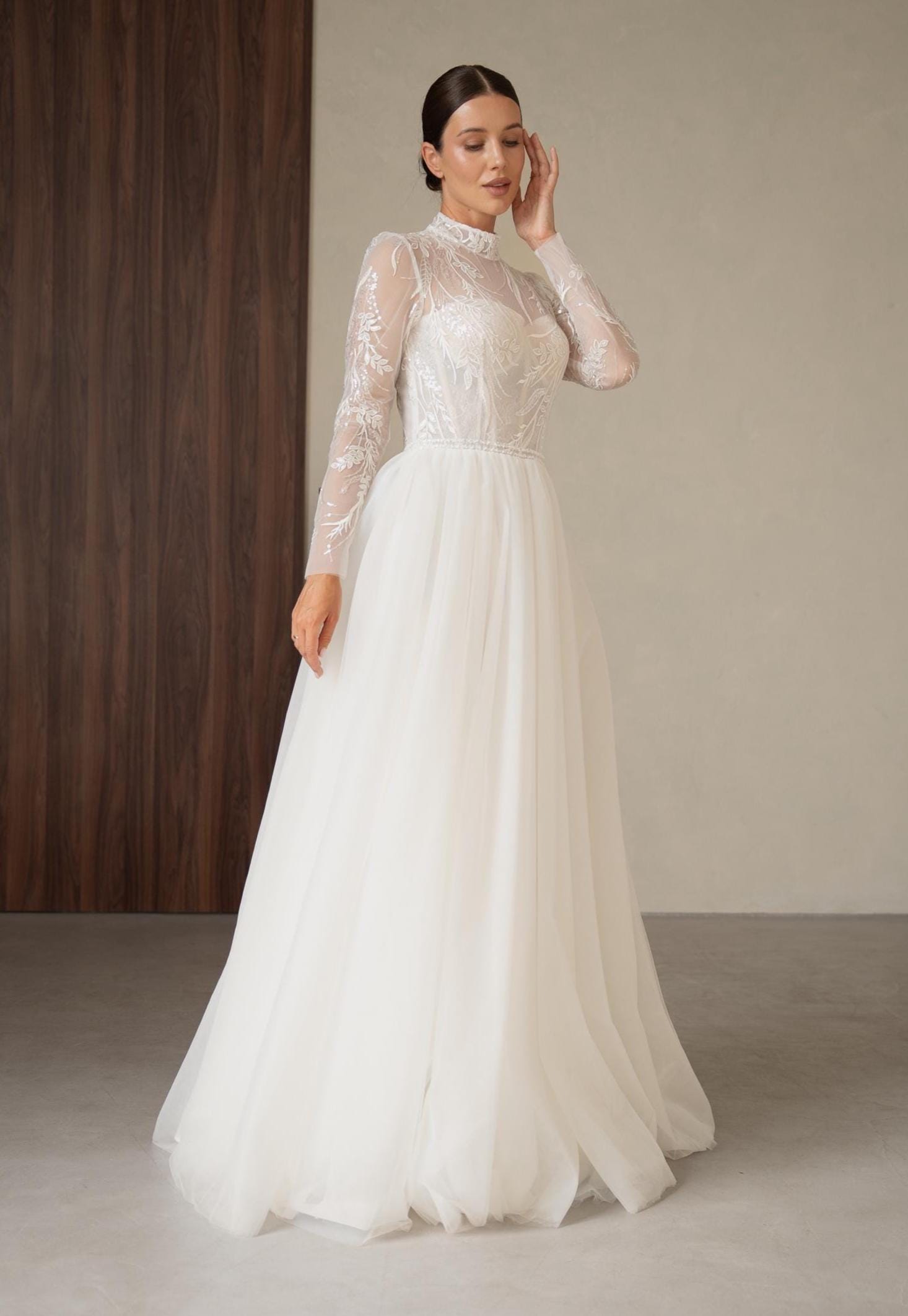 elegant white prom dress Simple Long A-line V-neck Satin Formal Graduation Size:38 inch Trending Colors Cute Korean fits