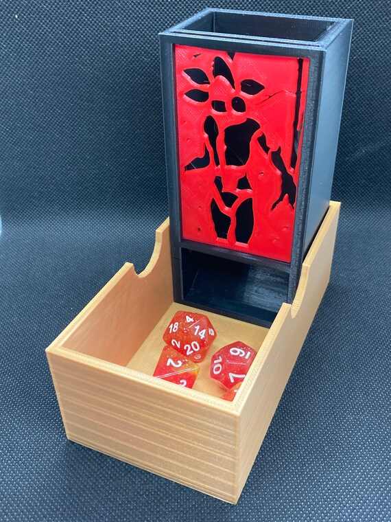 Custom Dice Towers W/ Changeable Faceplates 3D Printed Etsy