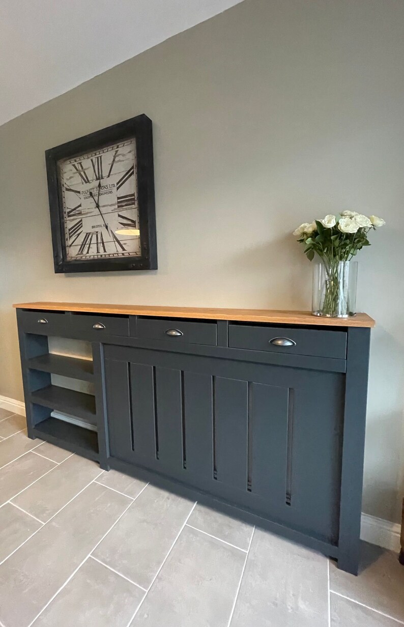 Made to Measure Bespoke Radiator Cover With Shelves Real Etsy UK