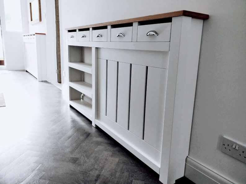 Made to Measure Bespoke Radiator Cover With Shelves Real Etsy UK