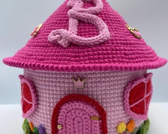 Barbie Cottage Dream House Crochet Container