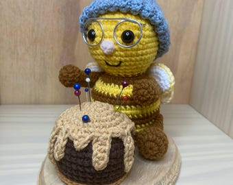Bee Crochet Pin Cushion