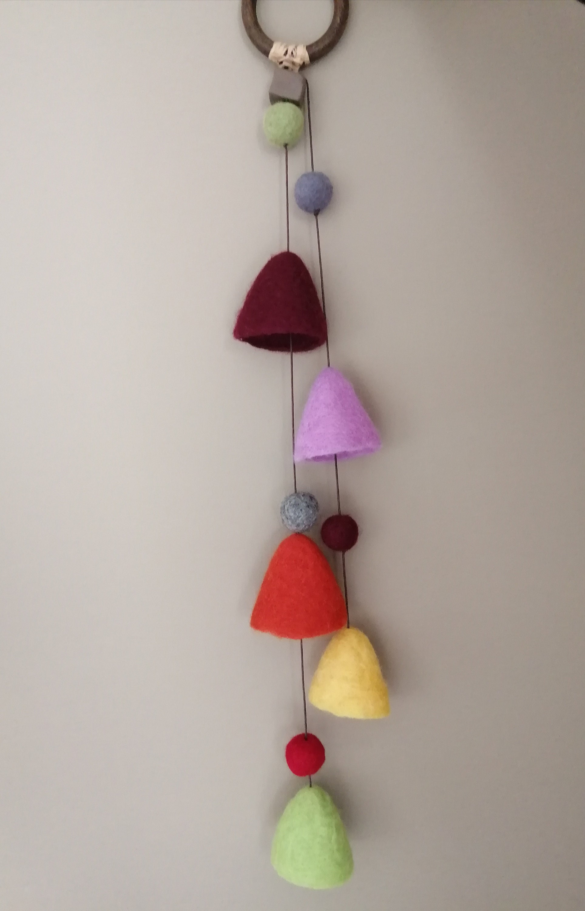 Décoration Murale en Laine Feutrée à La Main