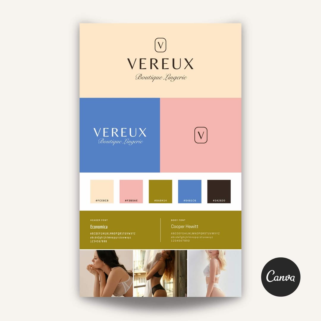 Editable Brand Identity Kit for Luxury Boutique Businesses ...