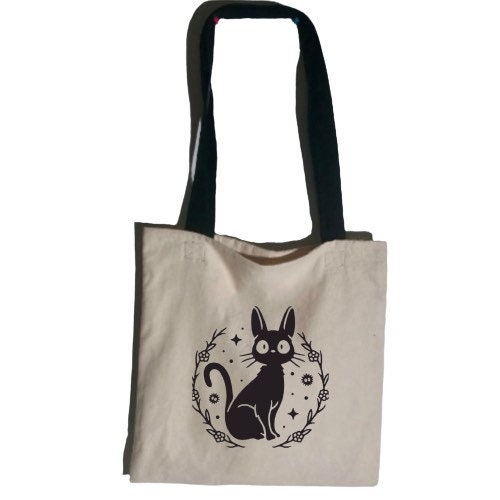 Kiki's Delivery Service Jiji Tote Bag Black Cat Lovers - Etsy