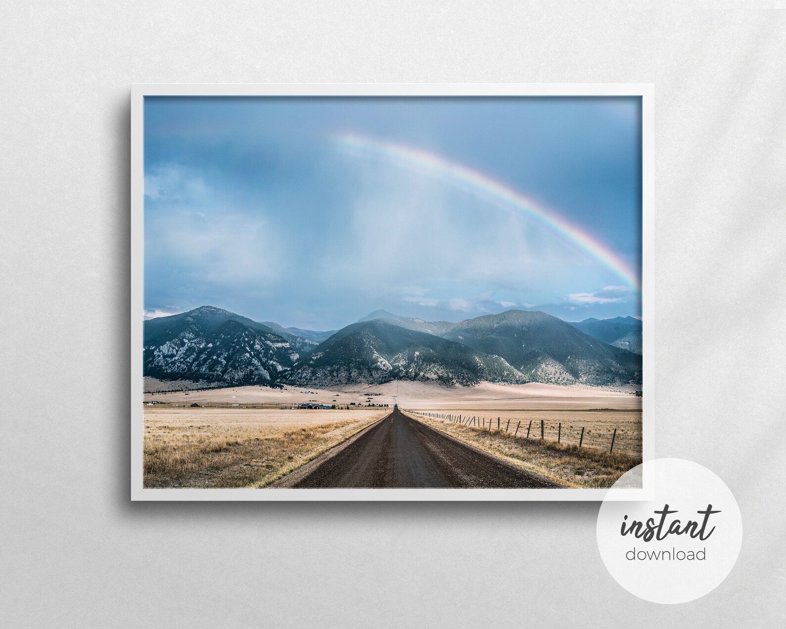 Montana Landscape Wall Art Big Sky Photography Lonesome Road Etsy