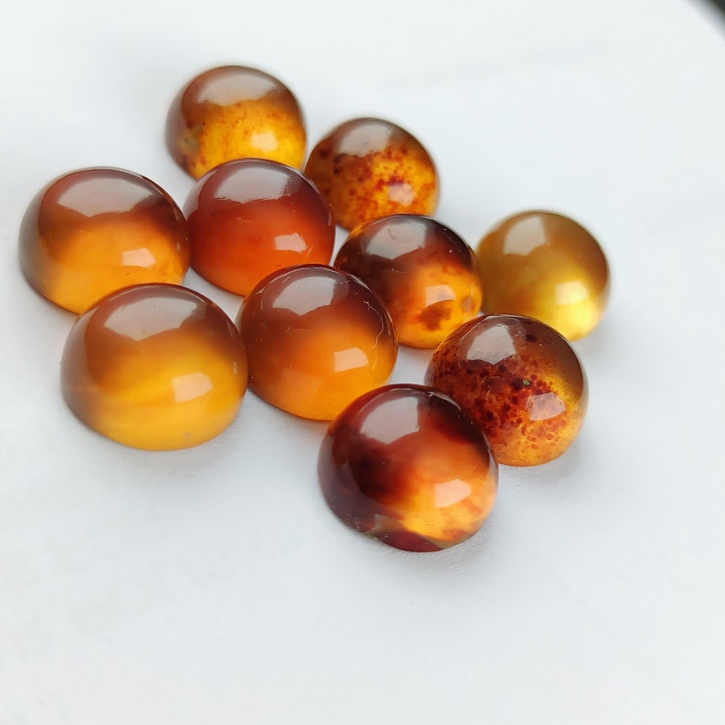 Natural Calibrated Round Amber Cabochon High Quality Gemstones 12mm Stones Gems Natural Calibrated Round Amber Cabochon High Quality Gemstones 12mm Stones Gems