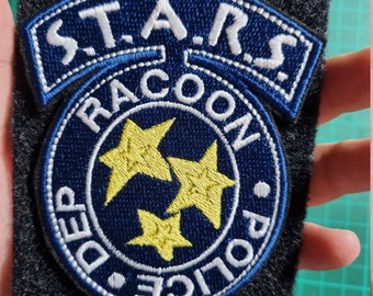 Racoon police  sew on patch military airsoft logo badge embroidered patch