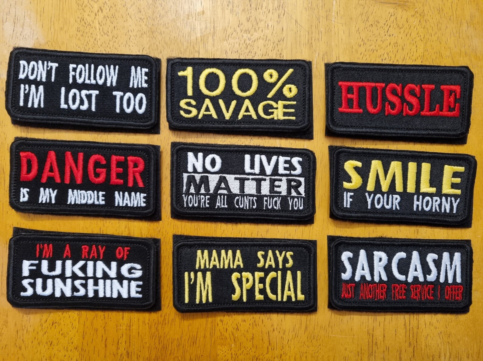 Novelty Morale Patches 5 X 10 Cm Hook and Loop Patch Sew on Etsy UK