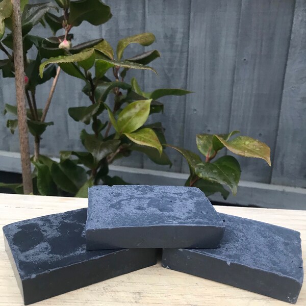 Handmade 100% Natural Charcoal & Peppermint Soap, natural soap, bar soap, cleansing, detox, face and body soap, eco friendly, plastic free