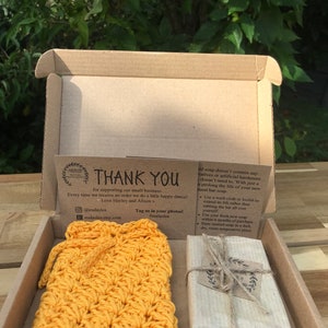 Natur bar Seifen und gehäkelte Seifen Sparbeutel Sets - Umweltfreundliche Geschenke, plastikfreie Geschenke, Zero Waste Geschenke, Bar Seifen, wiederverwendbar, Seifenbeutel