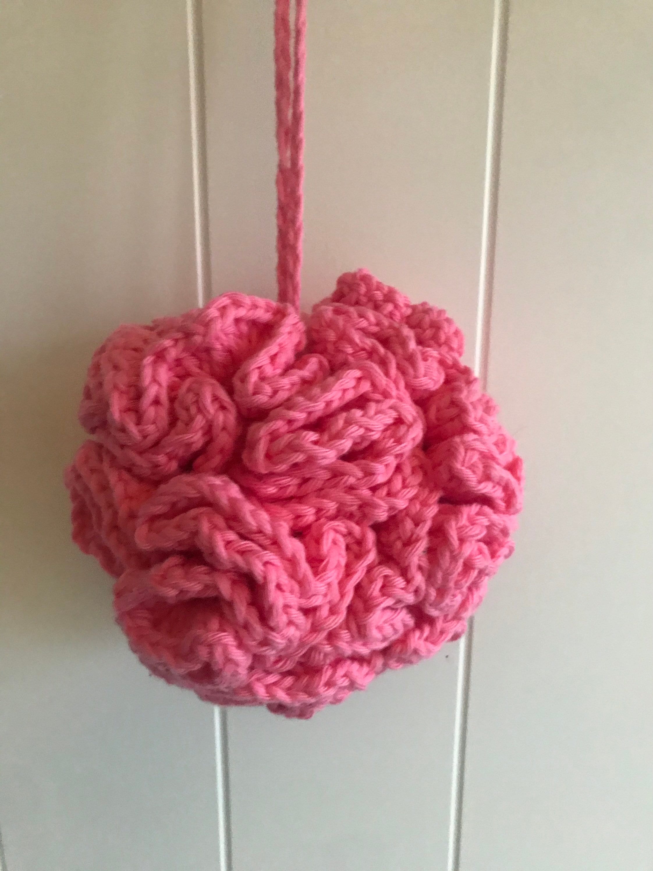Hand Crocheted Large Shower Puff Poufs Scrubseco Friendly Etsy