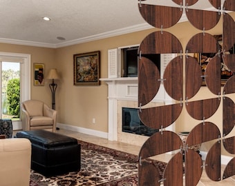 room divider Brown  1Set of 24pcs  Hanging divider