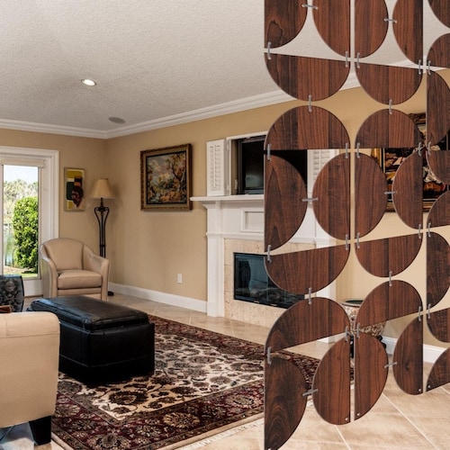 ROOM DIVIDER Brown 1set of 32pcs Hanging Room Divider Etsy