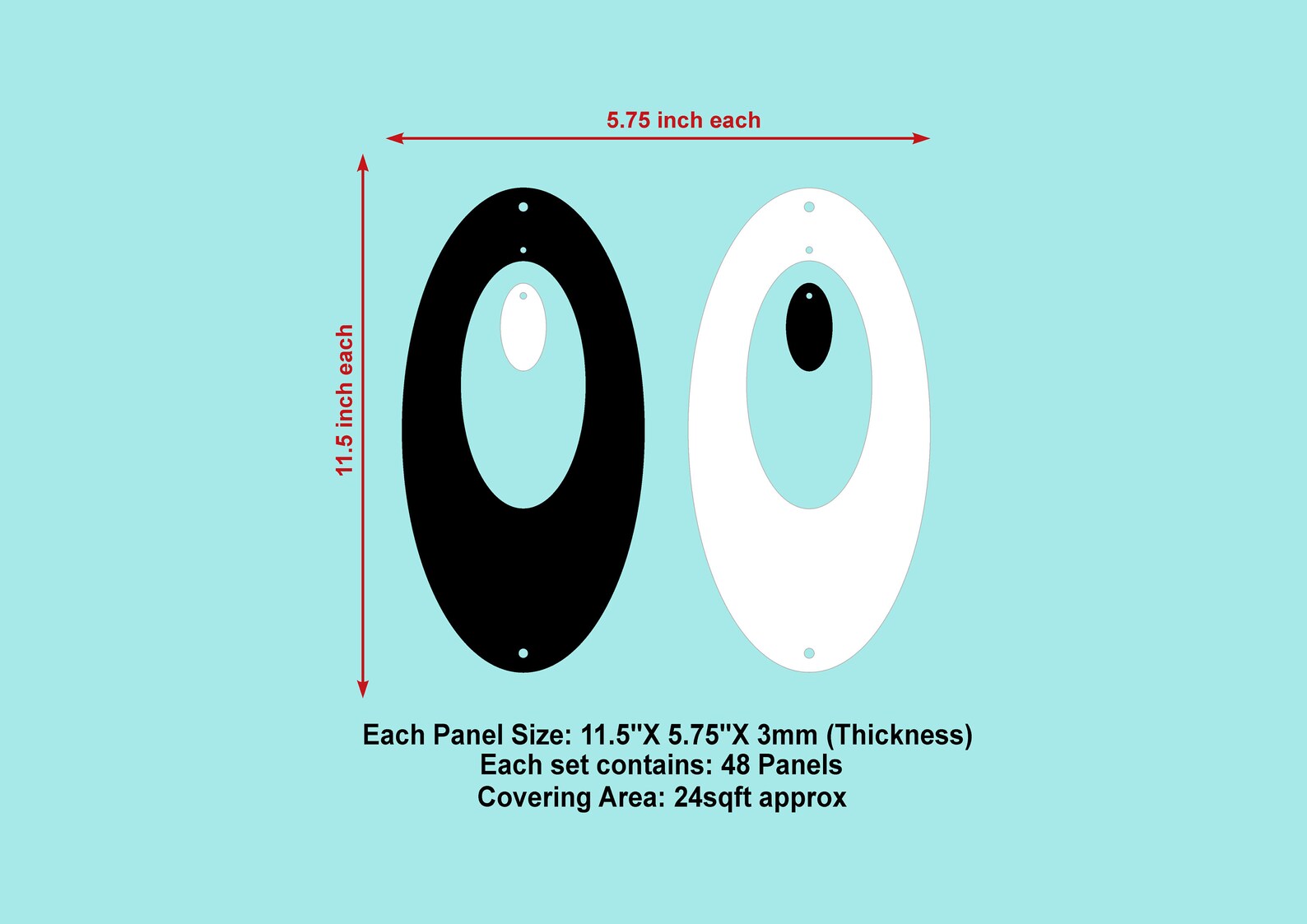 Black and White Room Divider Mid Century Modern Retro Partition Curtain