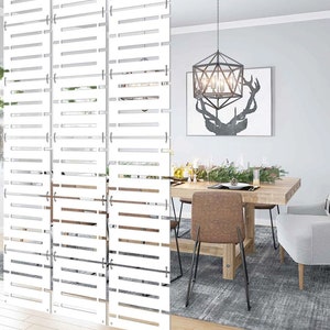 Room partition white , interior partition, decorative room divider set of 24panel