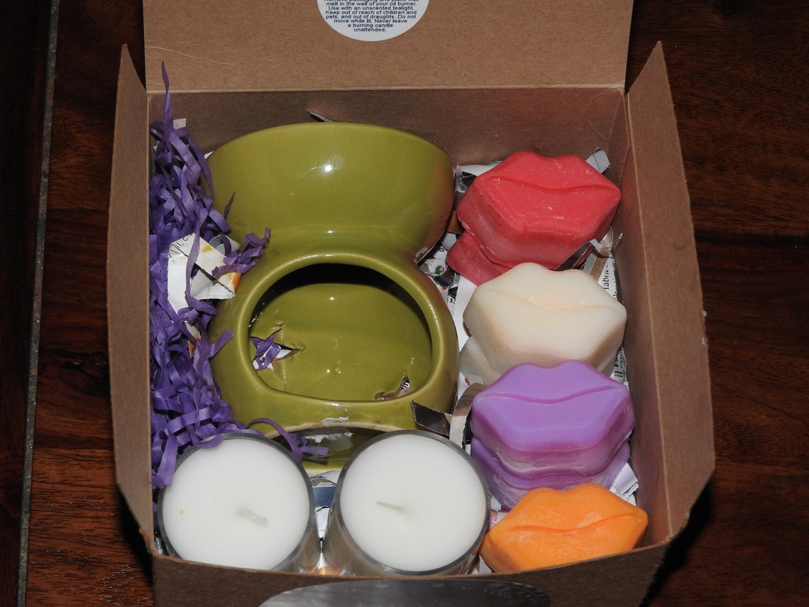 Wax melt gift box eco soya wax melts unscented tea lights Etsy