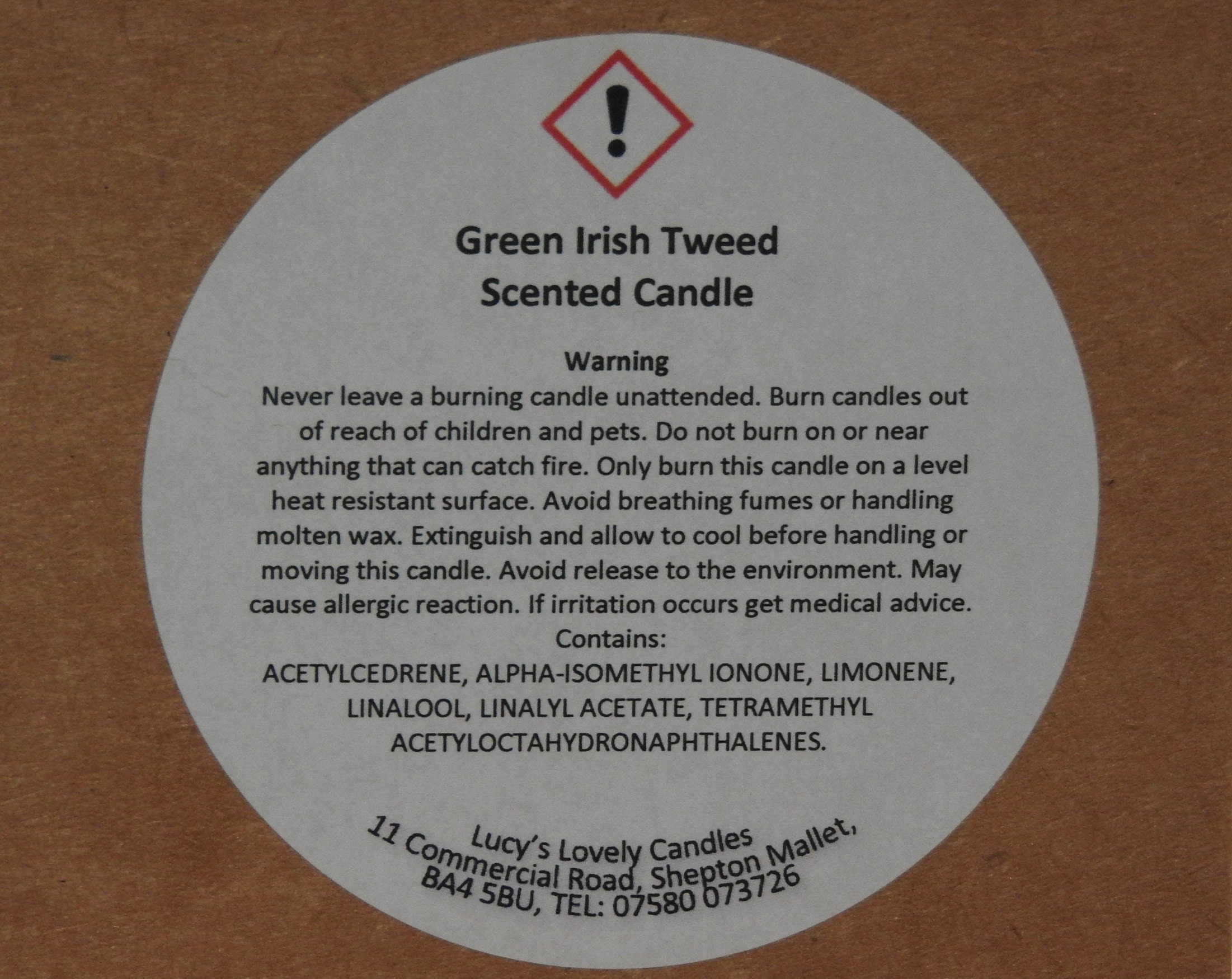 Green Irish Tweed Scented Soy Candles Emerald Green Italian Etsy UK