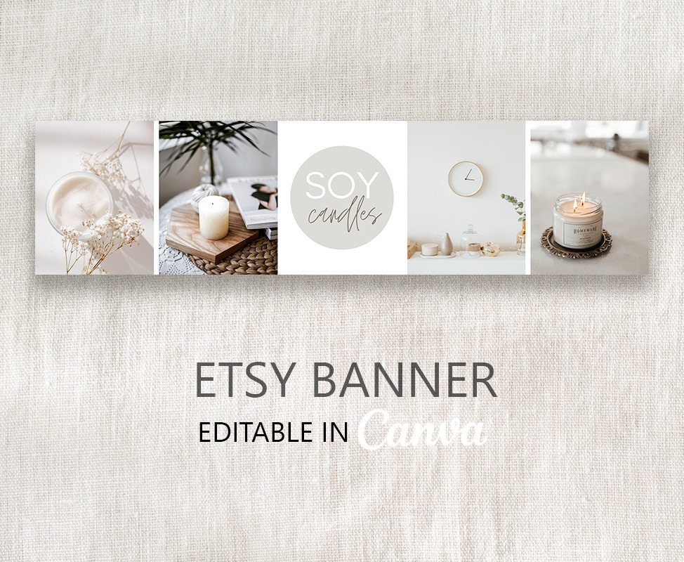 Etsy Banner Template Editable in Canva, DIY Etsy Photo Covertemplate Etsy Banner Template Editable in Canva, DIY Etsy Photo Covertemplate