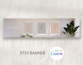 Etsy Shop Banner Template, Editable Photo Cover in Canva (Digital Download)