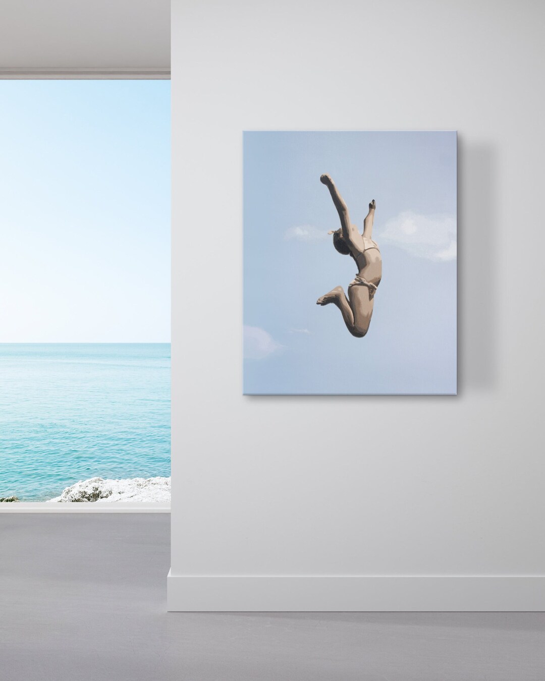 Freedom Wall Art Original Painting Oil on Canvas Etsy