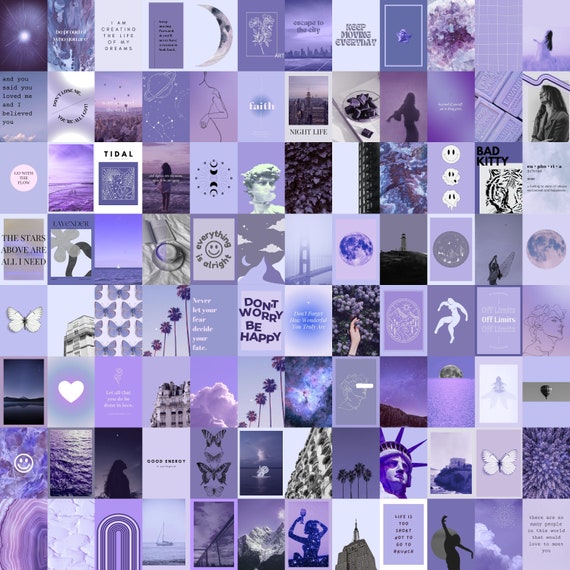 PRINTED Light Lavender Wall Collage Kit 25 100 8x11 Prints - Etsy