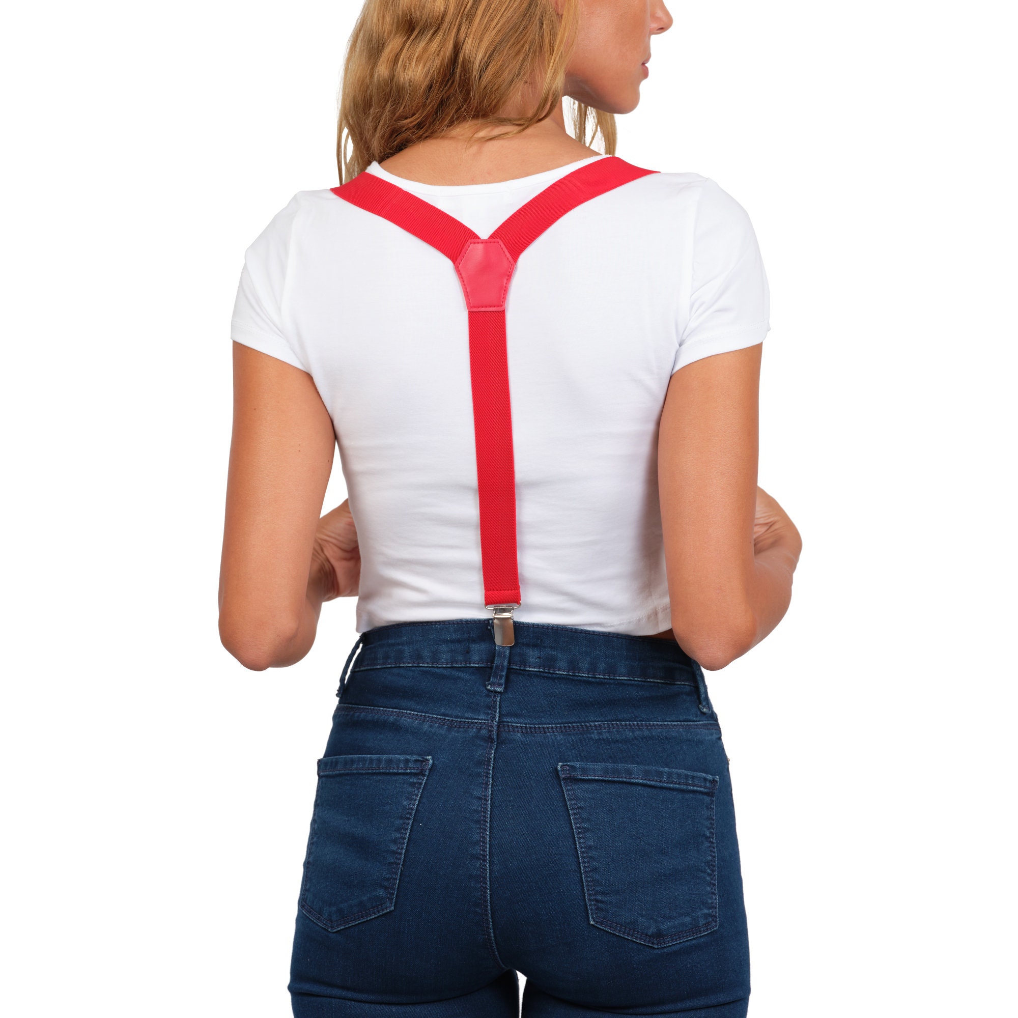 Red Suspenders / Women's & Girl's Suspenders / Wedding Etsy