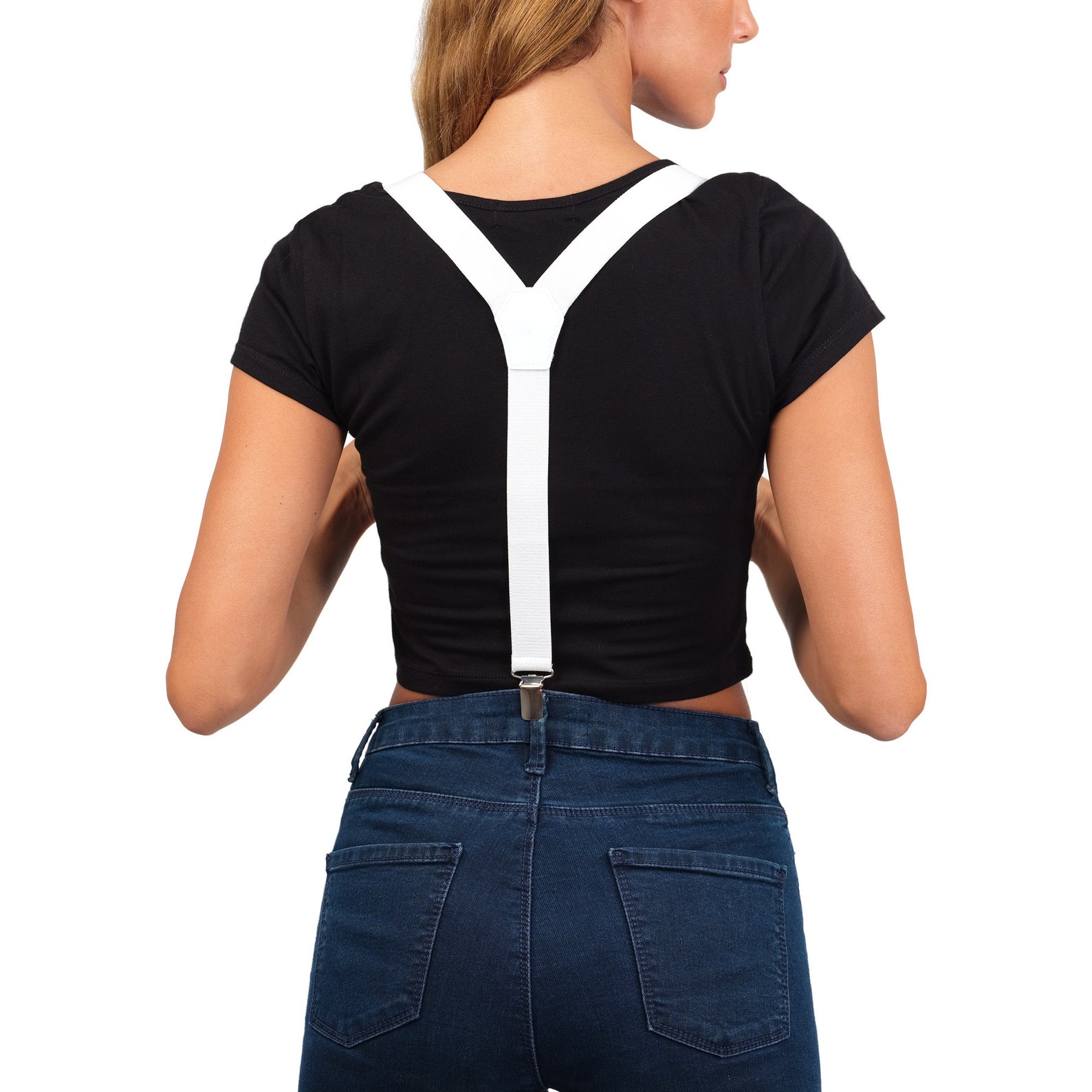 4pack White Suspenders / Womens & Girls Suspenders / Wedding Etsy