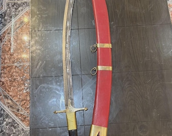 Handmade Damascus Steel Kilij Sword: Ottoman Turkish Medieval Replica
