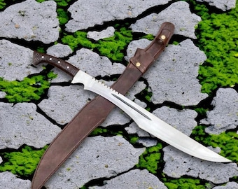 Handmade Carbon Steel Fantasy Sword, Medieval Replica Longsword, Hand Forged Sword, Wall Decor, Custom Sword