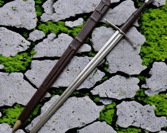 Hand Forged Medieval Longsword | High Carbon Steel Knight Sword | Handmade Historical Replica | European Collector Display | Gift for Him
